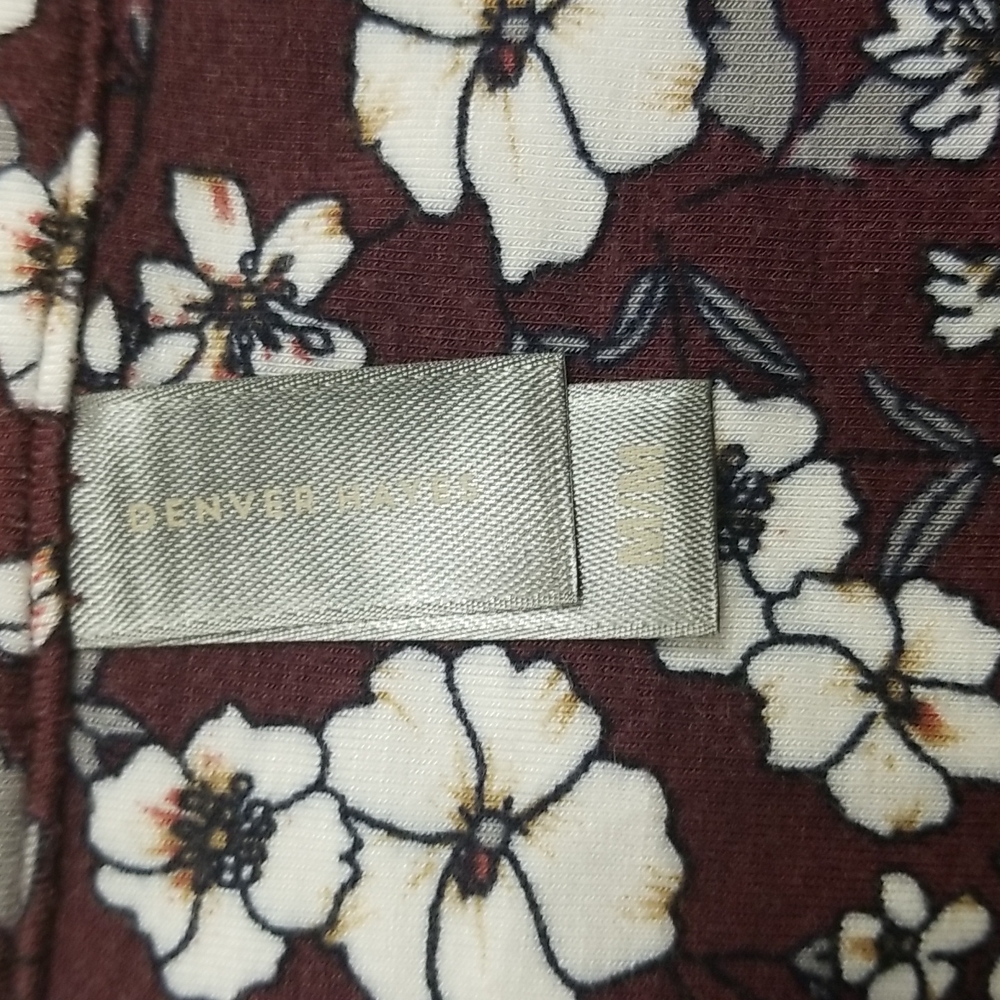 (M) Denver Hayes Floral Soft Viscose Blend Work Classy Collared Casual - Picture 6 of 7